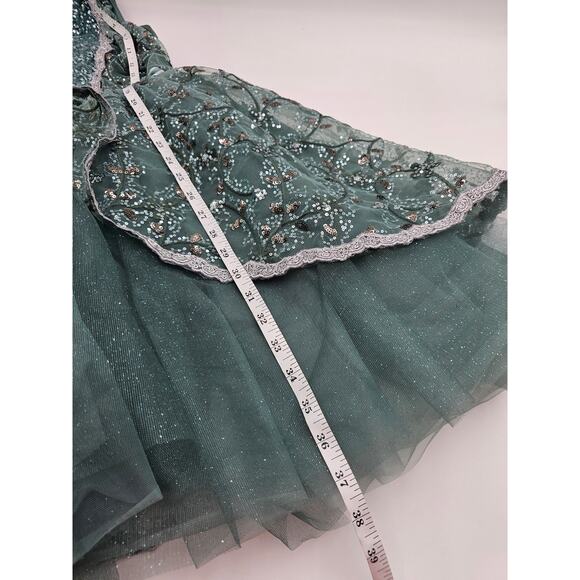 Weissman Dancewear Adult Size SA Small Green Dance Costume/Fairy Dress Up/Photos - Picture 5 of 8